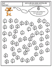 içinde 7 sayısı olanlar boya, 7 sayısı çalışma sayfası